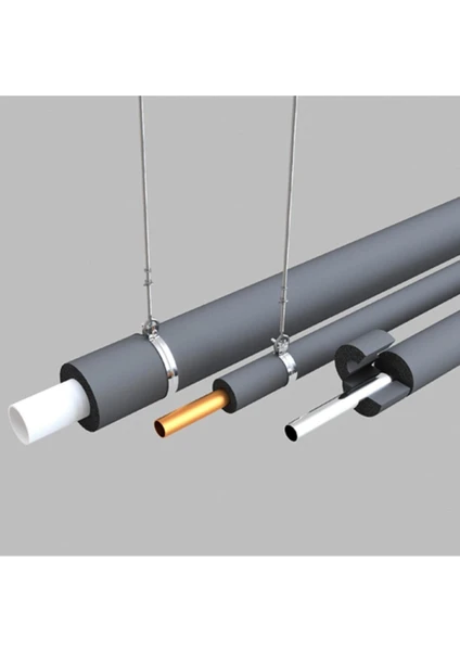 35 Mm ızolasyon Borusu Polietilen Boru Yalıtım Kılıfı Köpüğü - 2 mt