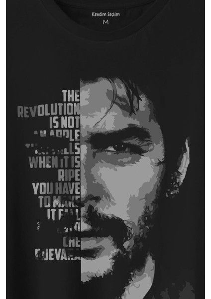 Metal Poster Ernosto Che Guevara Hafl Face Yarım Yüz Baskılı Tişört T-Shirt fiyatları
