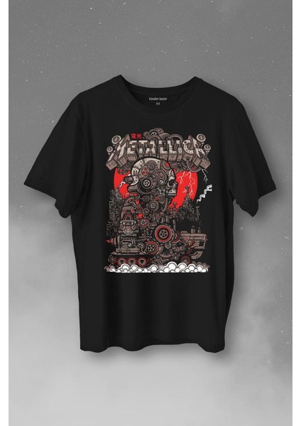 Metallica New Yeni 2k Rock Metal Music Kırk James Lars Robert Baskılı Tişört T-Shirt