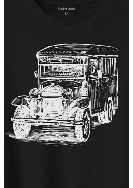 Old Bus Eski Yaşlı Nostalji Otobüs Baskılı Tişört T-Shirt fiyatları