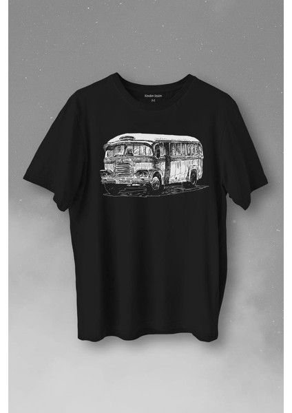 Old Bus Eski Yaşlı Nostalji Otobüs Baskılı Tişört T-Shirt