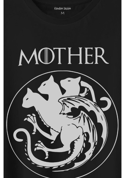 Mother Of Cats Mom Kedi Annesi Hayvansever Veteriner Mommy Baskılı Tişört T-Shirt fiyatları