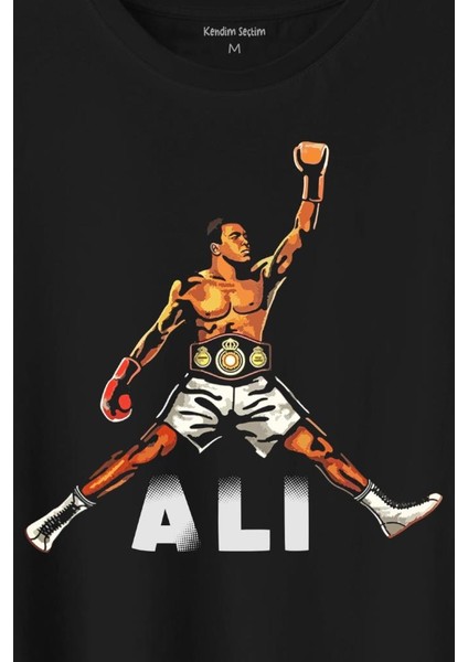 Muhammed Ali Boks Champion Boxing Baskılı Tişört T-Shirt