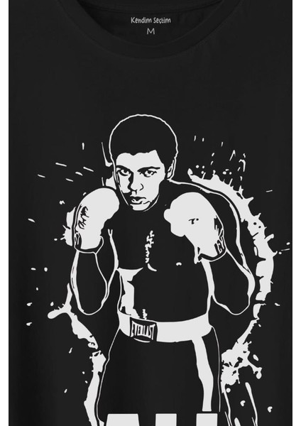 Muhammed Ali Boks Champion Boxing Baskılı Tişört T-Shirt fiyatları