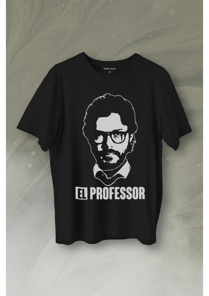 El Proffessor La Casa De Papel Profesör Baskılı Tişört T-Shirt