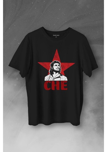 Ernosto Che Guevara Red Star Kırımızı Yıldız Baskılı Tişört T-Shirt