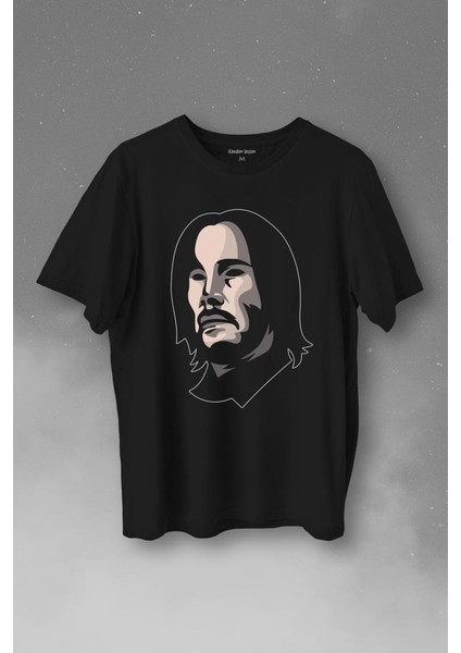 John Wick Keanu Reeves Charles Silhouette Baskılı Tişört T-Shirt