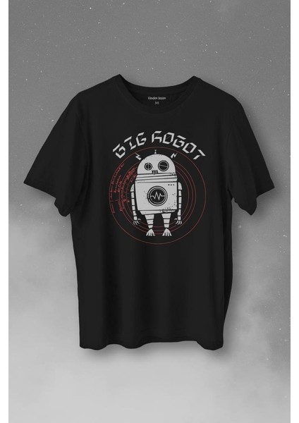 Big Robot 2 Comics Çizgi Film Minimal Dizi Baskılı Tişört T-Shirt