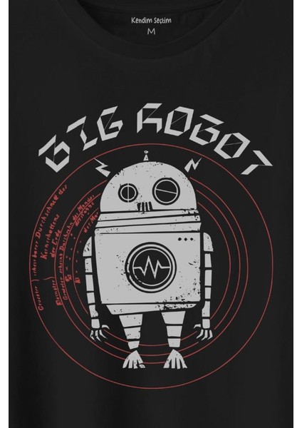 Big Robot 2 Comics Çizgi Film Minimal Dizi Baskılı Tişört T-Shirt