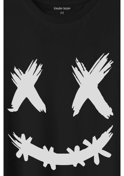 Hip Hop Marshmello Music Shit Happens Baskılı Tişört T-Shirt