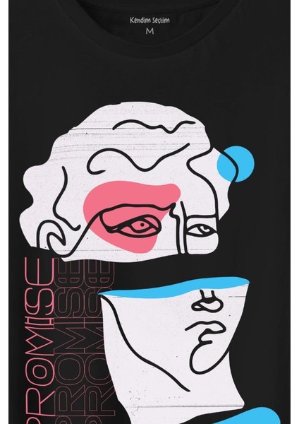 Statue Minimal Street Culture Soft Renkler Heykel Y2K Baskılı Tişört T-Shirt fiyatları