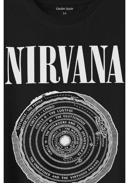 Nirvana Bleach Albüms Rock Music Circle Plak Baskılı Tişört T-Shirt fiyatları
