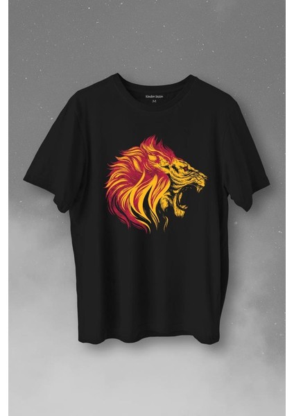 Aslan Lion Head Champion Şampiyon Kral King Galata Baskılı Tişört T-Shirt