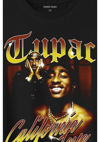 Tupac 2pac Shakur Rap Music West Coast 90S Rap Baskılı Tişört T-Shirt fiyatları