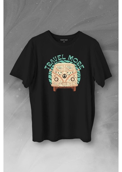 Travel More Woswos Retro Hippi 60S 70S Baskılı Tişört T-Shirt