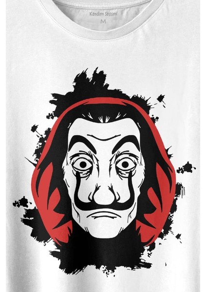 La Casa De Papel Dali Mask Maskesi Baskılı Tişört T-Shirt