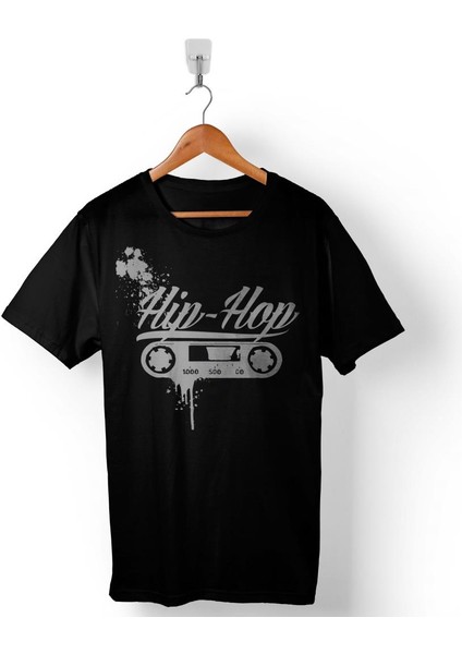 Dj Hip Hop Kaset Musıc Rap Rep Logo Erkek Tişört