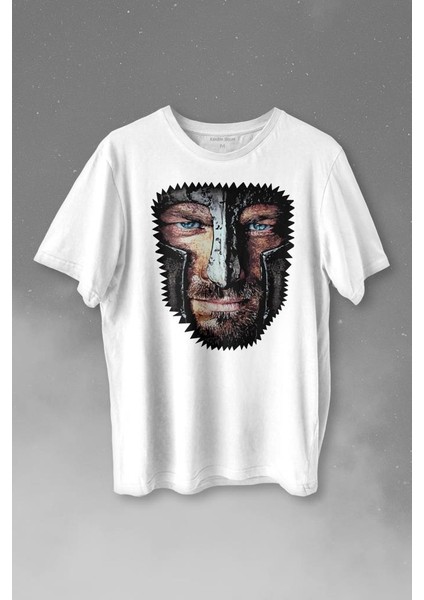 Spartacus The Trakyalı Andy Whitfield Baskılı Tişört T-Shirt Beyaz