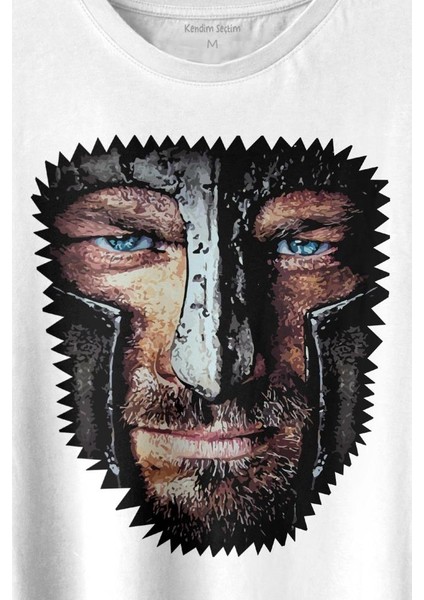 Spartacus The Trakyalı Andy Whitfield Baskılı Tişört T-Shirt Beyaz fiyatları