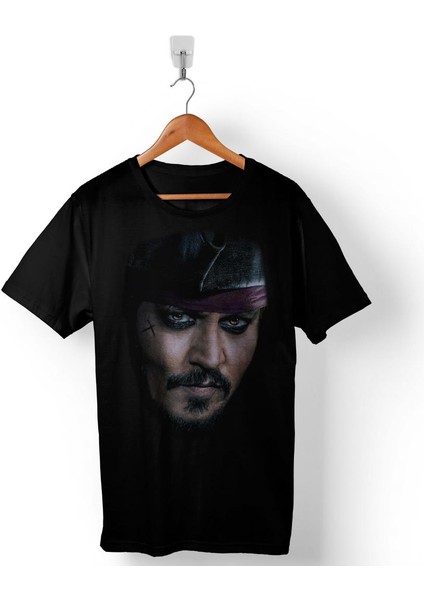 Johnny Depp Captaın Jack Sparrow Karayip Korsanları Erkek Tişört