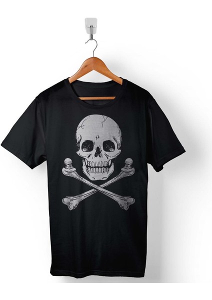 Skull Kuru Kafa Iskelet Kemik Hayalet Erkek Tişört