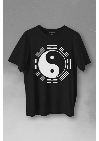 Hyuga Clan Symbol Characters Ying Yang Naruto Baskılı Tişört T-Shirt