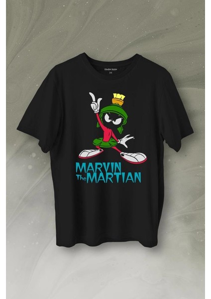 Marvin The Martian Marslı Marvin Çizgi Film Baskılı Tişört T-Shirt