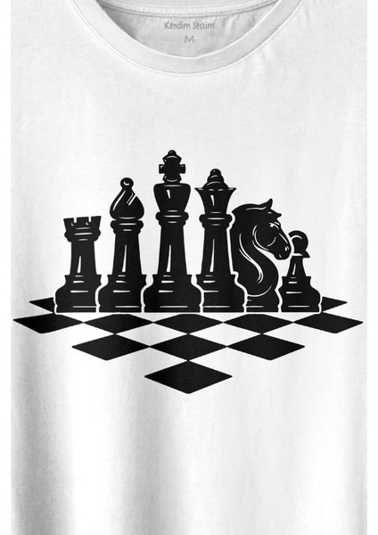 Satranç Zeka Strateji Oyunu Santranç Tahtası Baskılı Tişört T-Shirt fiyatları