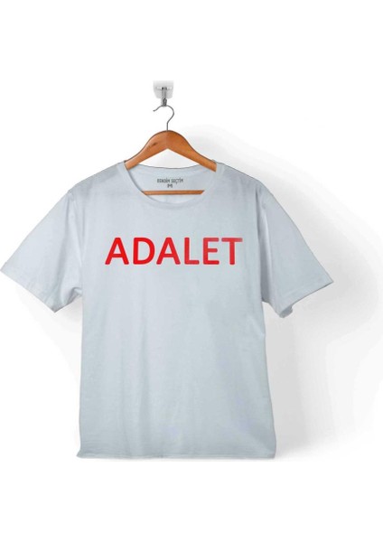 Adalet Terazisi Eylem Direniş Propaganda 2 Çocuk Tişört Beyaz