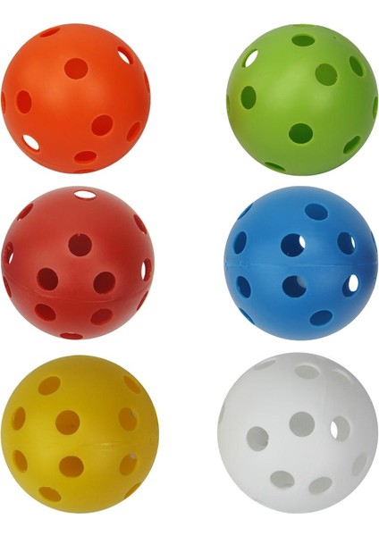 Golf Topları Plastik Pratik Içi Boş Toplar Evcil Hayvanlar Için Eğlenceli 6 Paket