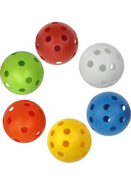 Golf Topları Plastik Pratik Içi Boş Toplar Evcil Hayvanlar Için Eğlenceli 6 Paket