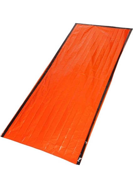 Yüksek Görünürlüklü Turuncu Acil Uyku Tulumu Termal Battaniye Çadır Bivvy