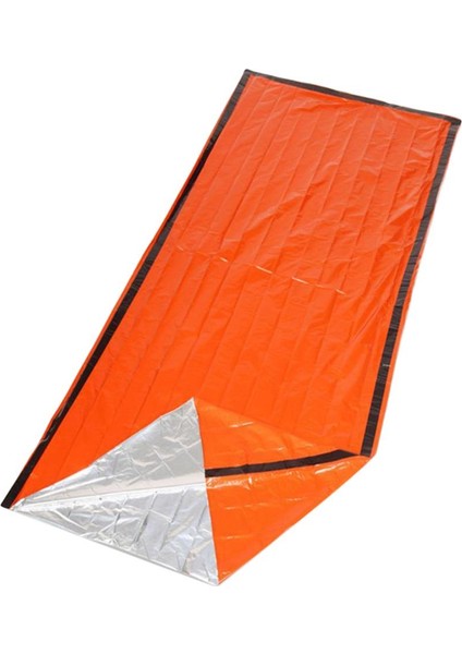 Yüksek Görünürlüklü Turuncu Acil Uyku Tulumu Termal Battaniye Çadır Bivvy