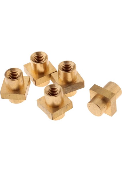 5 Adet Pirinç Kare Fındık Plastik Enjeksiyon Kalıplama M6 x 12MM Gömülü Somun(Yurt Dışından) fiyatları