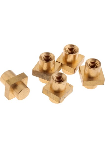 5 Adet Pirinç Kare Fındık Plastik Enjeksiyon Kalıplama M6 x 12MM Gömülü Somun(Yurt Dışından) fırsatları
