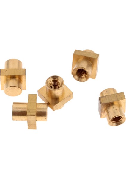 5 Adet Pirinç Kare Fındık Plastik Enjeksiyon Kalıplama M6 x 12MM Gömülü Somun(Yurt Dışından) indirimleri