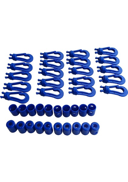 20PCS/SET Elastik Bungee Ip Şok Kablosu