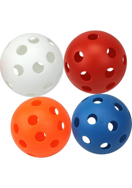 4 Adet Kapalı Eğitim Uygulaması Için Delikli Yüksek Görünürlük Golf Topları