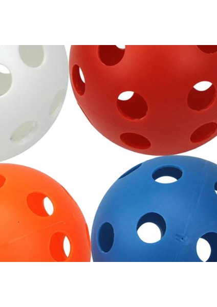 4 Adet Kapalı Eğitim Uygulaması Için Delikli Yüksek Görünürlük Golf Topları