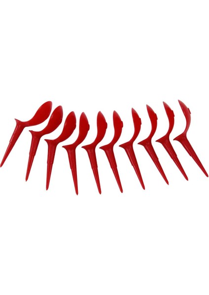 10X Plastik Sandalye Golf Tee Açık Golf Topu Tutucu Tırnak Kırmızı