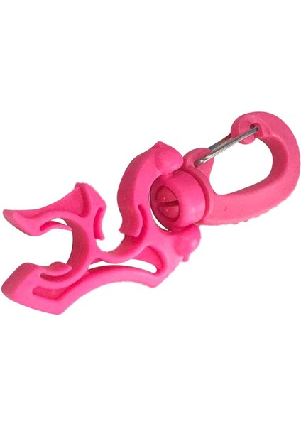 Scuba Dalış Dalış Hortum Klipsi Tutucu Regülatörü Ahtapot Tutucu Bcd Klips Kanca Pembe