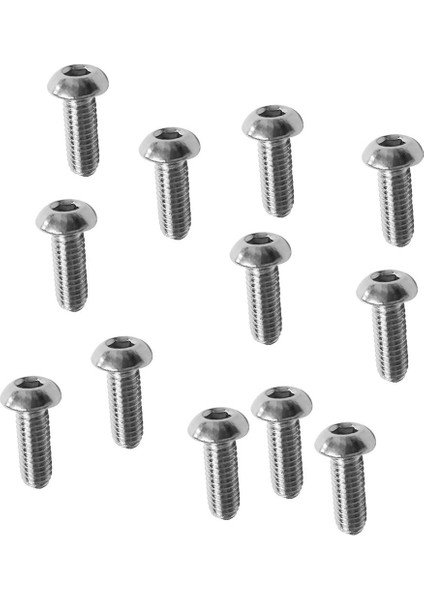 12PCS M6 Paslanmaz Çelik Düğmesi Baş Vidalı Cıvata Kayak Pad Göz Aktarma(Yurt Dışından)