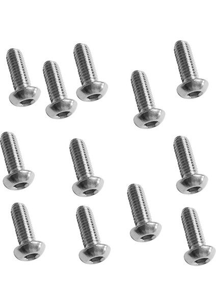 12PCS M6 Paslanmaz Çelik Düğmesi Baş Vidalı Cıvata Kayak Pad Göz Aktarma(Yurt Dışından)