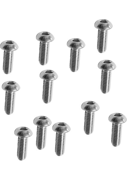 12PCS M6 Paslanmaz Çelik Düğmesi Baş Vidalı Cıvata Kayak Pad Göz Aktarma(Yurt Dışından)