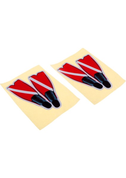 2pcs Scuba Dalış Çıkartma Çıkartma Diver Aşağı Yüzme Araba Tampon Pencere Grafik