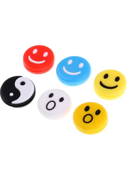 6pcs Tenis Raket Titreşim Sönümleyici Şok Emici Damper Dekor Karışık Renk (Yurt Dışından)