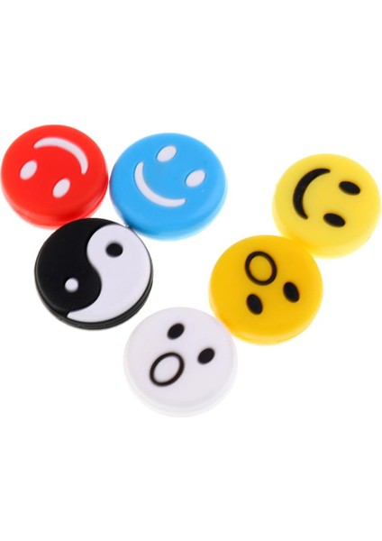 6pcs Tenis Raket Titreşim Sönümleyici Şok Emici Damper Dekor Karışık Renk (Yurt Dışından) modelleri