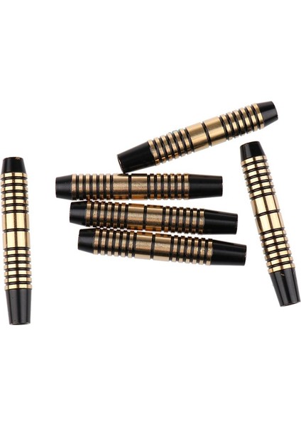 6 Paket Dart Fıçısı Değiştirme, 16 Gram - Yumuşak/çelik Dart ve 6pcs Altın Siyah Için Harika