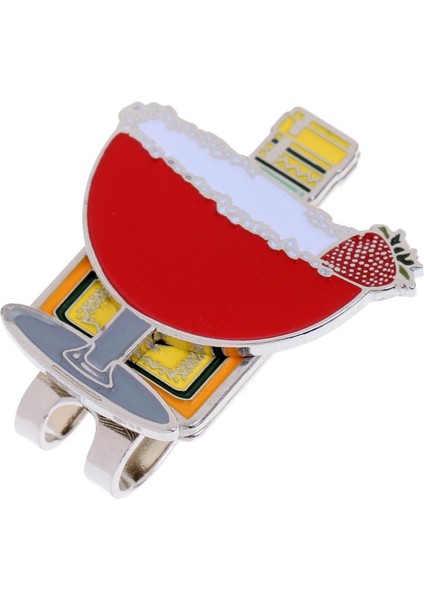 Sağlam Içme Fincanı Manyetik Şapka Klips Golf Topu Işaretçisi Klipsli Vizör