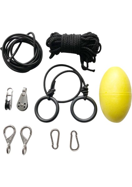 1 Set Paslanmaz Çelik Kasnak Blokları , Çırpın Karabinerler, Kayık Kano Için Ped Gözleri(Yurt Dışından)